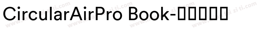 CircularAirPro Book字体转换